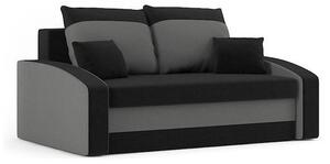 HEWLET kinyitható kanapé, normál szövet, szín - fekete / szürke