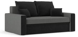 MONTANA kinyitható kanapé, normál szövet, szín - szürke / fekete