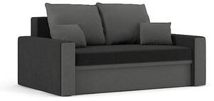 MONTANA kinyitható kanapé, normál szövet, szín - fekete / szürke