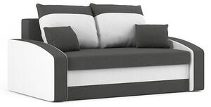 HEWLET kinyitható kanapé, normál szövet, szín - szürke / fehér