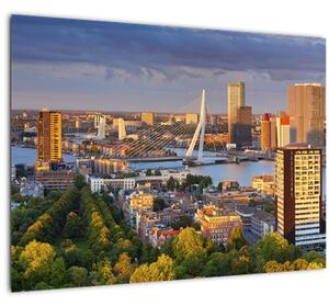 Kép - panoráma Rotterdam, Hollandia (70x50 cm)