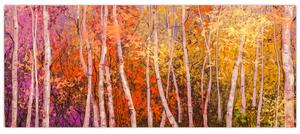 Egy kép egy színes erdőről (120x50 cm)