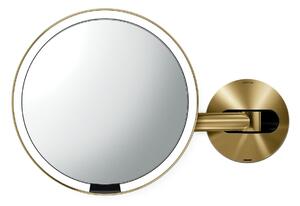 Kozmetikai tükör Simplehuman Wall rozsdamentes acél Gold SHST3032