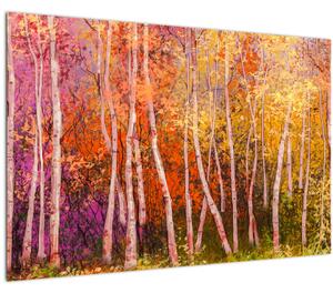 Egy kép egy színes erdőről (90x60 cm)