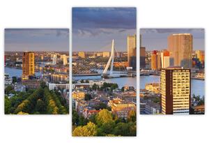 Kép - panoráma Rotterdam, Hollandia (90x60 cm)
