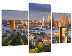 Kép - panoráma Rotterdam, Hollandia (90x60 cm)