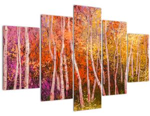 Egy kép egy színes erdőről (150x105 cm)