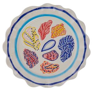 CORAL COAST kerámia tányér Ø 21.5 cm , kagylók