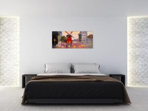 Kép - Moulin rouge, Párizs, Franciaország (120x50 cm)