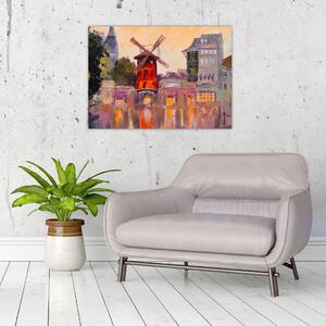 Kép - Moulin rouge, Párizs, Franciaország (70x50 cm)