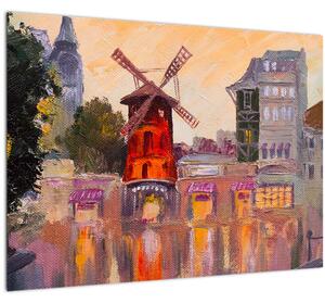 Kép - Moulin rouge, Párizs, Franciaország (70x50 cm)