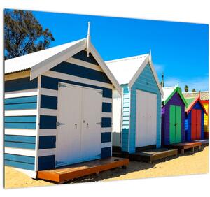 Kép - Brighton Beach, Melbourne, Ausztrália (70x50 cm)