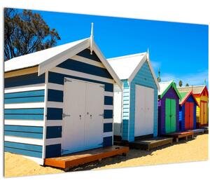 Kép - Brighton Beach, Melbourne, Ausztrália (90x60 cm)