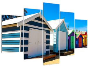 Kép - Brighton Beach, Melbourne, Ausztrália (150x105 cm)