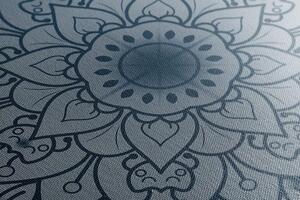 Kép sötét kék Mandala virág