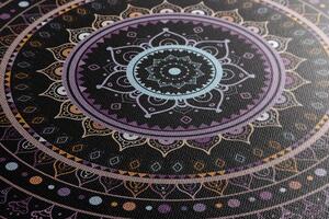 Kép Mandala nap mintával lila színben