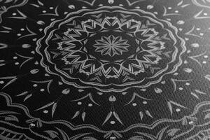 Kép Mandala vintage kivitelben fekete fehérben