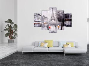Kép - olajfestmény, Párizs (150x105 cm)