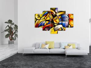 Kép - olajfestmény, szerelmesek (150x105 cm)