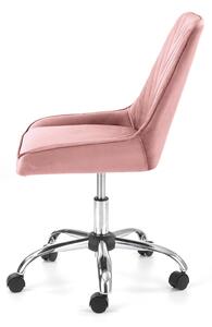 Rózsaszín irodai szék MORE VELVET