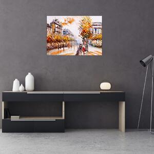 Kép - Utca Párizsban (70x50 cm)