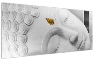 Kép - Fehér Buddha (120x50 cm)