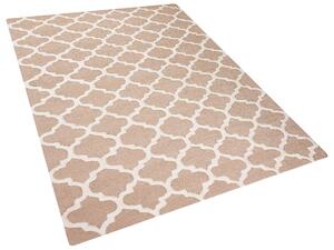 Elegáns és modern mintás szőnyeg bézs 160x230 cm ERBAA