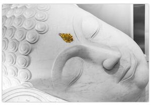 Kép - Fehér Buddha (90x60 cm)