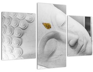 Kép - Fehér Buddha (90x60 cm)