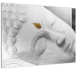 Kép - Fehér Buddha (üvegen) (70x50 cm)