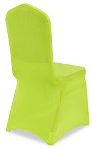 VidaXL 6 db nyújtható szék huzat zöld