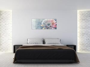 Kép - téli virág (120x50 cm)