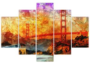 Kép - Golden Gate, San Francisco, Kalifornia (150x105 cm)