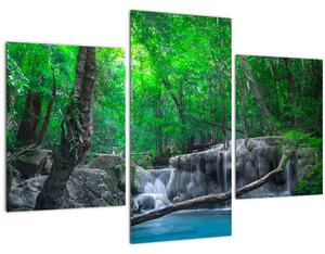 Kép - Erawan vízesés, Kanchanaburi, Thaiföld (90x60 cm)