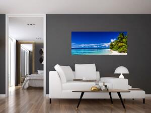 Egy trópusi tengerpart képe (120x50 cm)