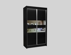 Kvalitní Šatní Skříň Finezja 120 cm Černá