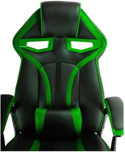 SBS Extreme X2 Gamer szék nyak- és derékpárnával #fekete-zöld - C