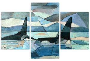 Kép - Orcas (90x60 cm)
