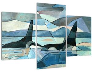 Kép - Orcas (90x60 cm)