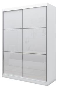 Kvalitní Šatní Skříň Viviana 160 cm Bílá/šedá