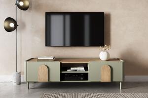 Amilio RTV szekrény 170 cm - eukaliptusz / baltic tölgy / natúr tölgy fogantyú