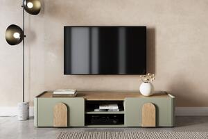Amilio RTV szekrény 170 cm - eukaliptusz / baltic tölgy / natúr tölgy fogantyú