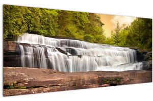 Egy vízesés képe (120x50 cm)