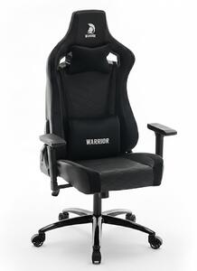 WARRIOR gamer szék, forgószék fekete - bársony + PU bőr (PREMIUM-B08-PU)