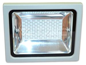V-TAC 30W RGB LED reflektor, távirányítóval vezérelhető, ezüst házzal - SKU 5755
