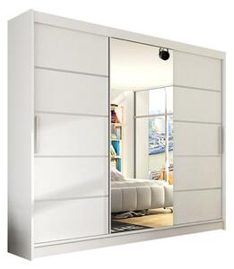 ASTON VI nagy gardróbszekrény 250 cm – fehér