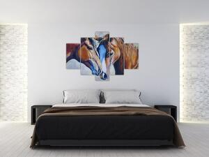 Kép - szerelmes lovak (150x105 cm)