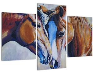 Kép - szerelmes lovak (90x60 cm)