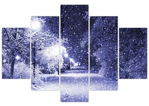 Kép - varázslatos téli éjszaka (150x105 cm)