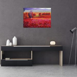Egy vörös táj képe (70x50 cm)